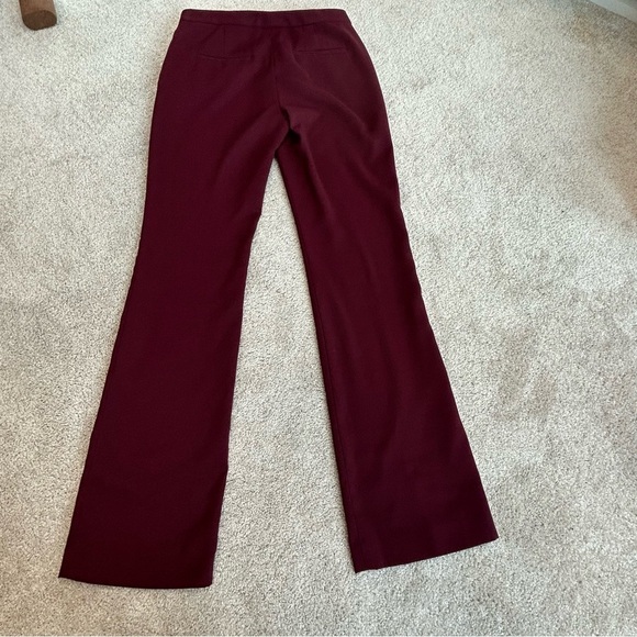 TROUVE maroon burgundy trouser dress pants Sz 4 - Picture 4 of 12
